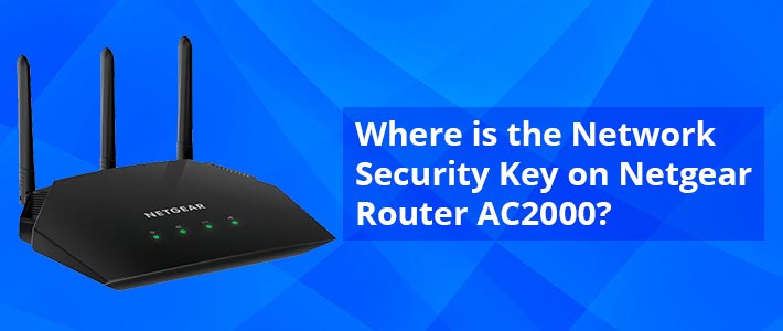 Where is the Network Security Key on Netgear Route